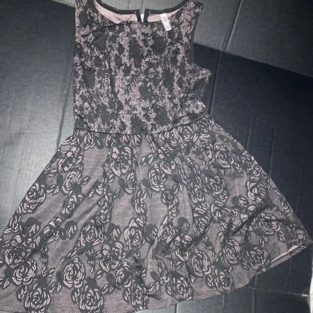 Black Floral  Dress